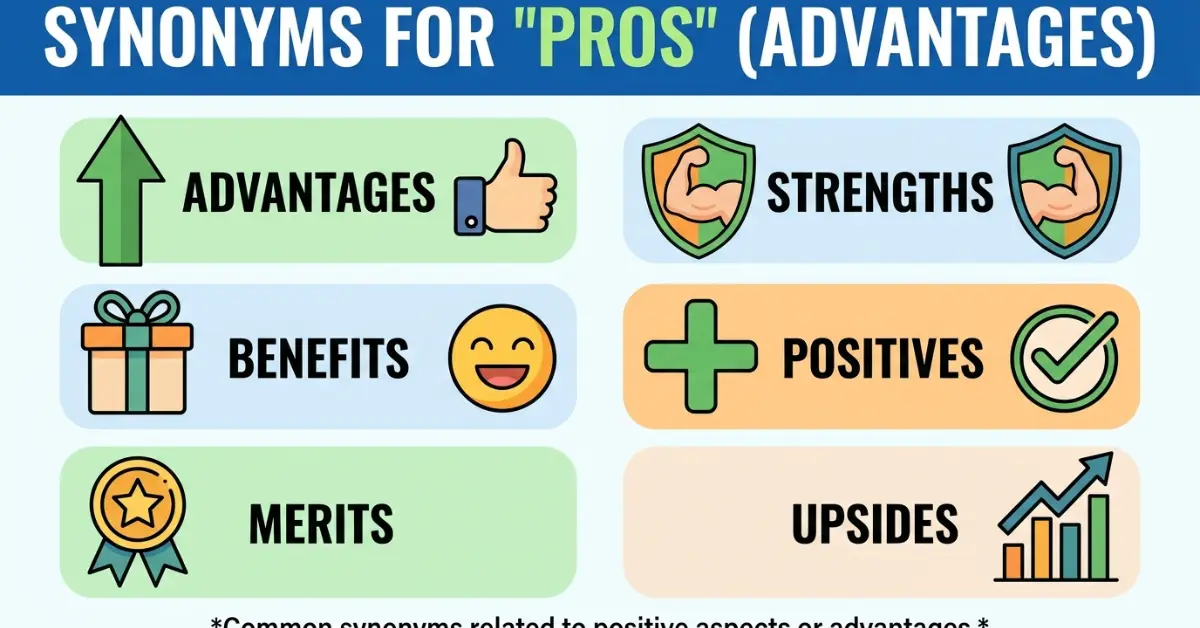 100 Simple Synonyms for “Pros” With Meanings 2026