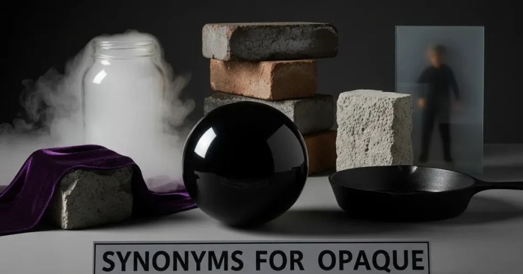 synonyms for opaque