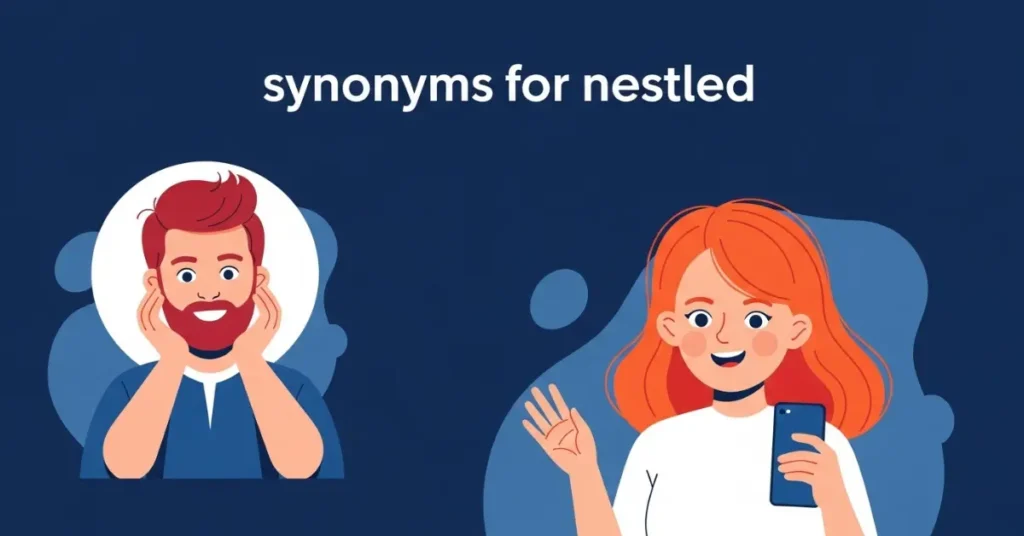 synonyms for nestled