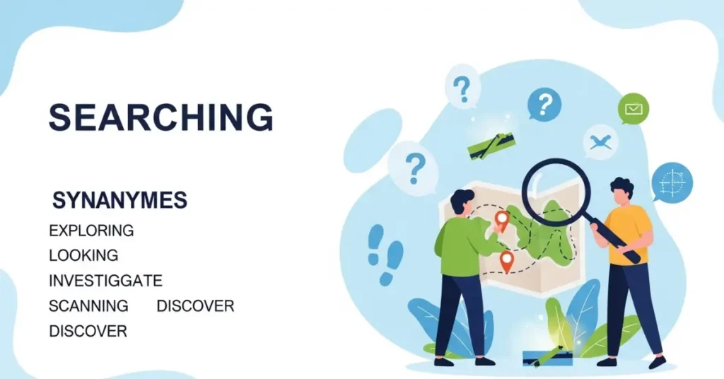 synonyms of searching