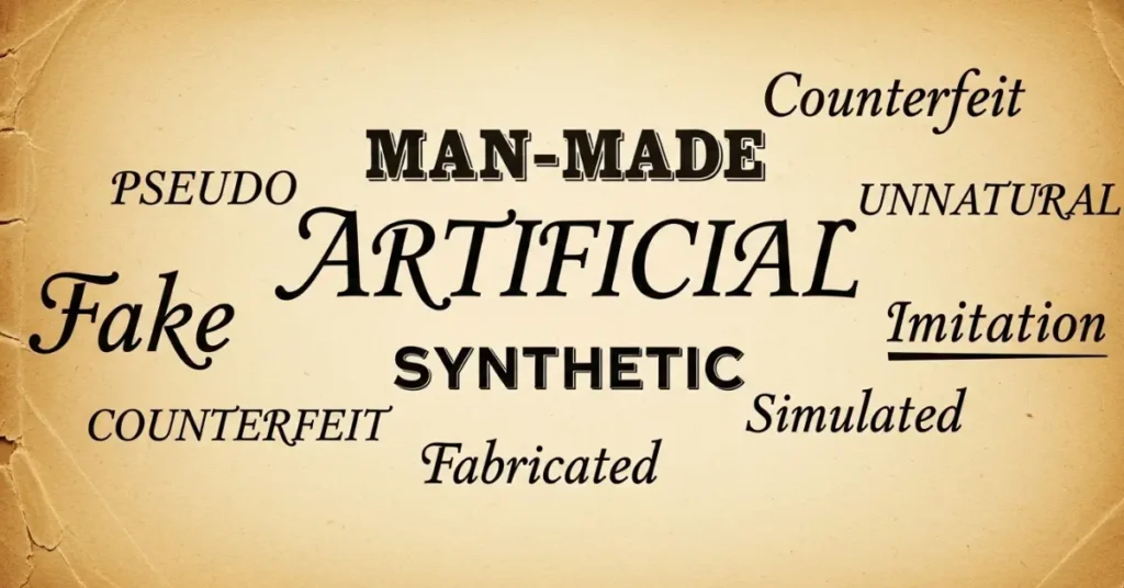 synonyms-of-artificial
