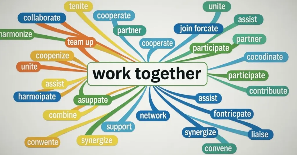 work-together-synonyms