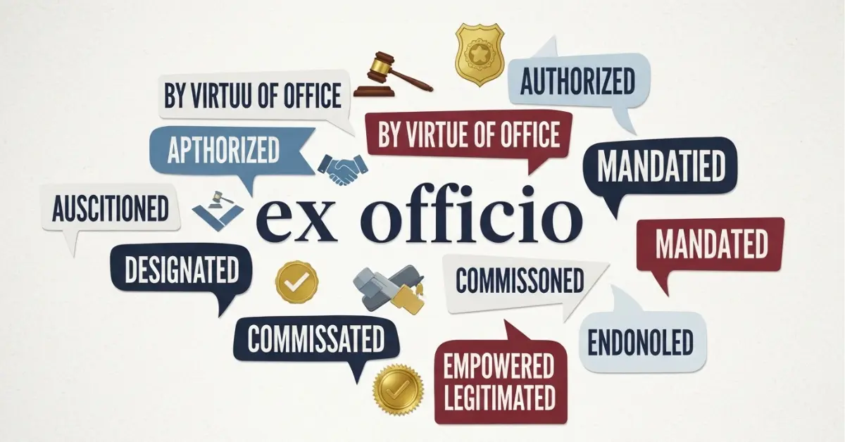 Exofficio Example Synonyms of Ex Officio: 50 Easy Alternatives for 2026