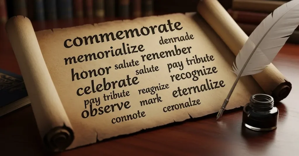 synonyms-for-commemorate