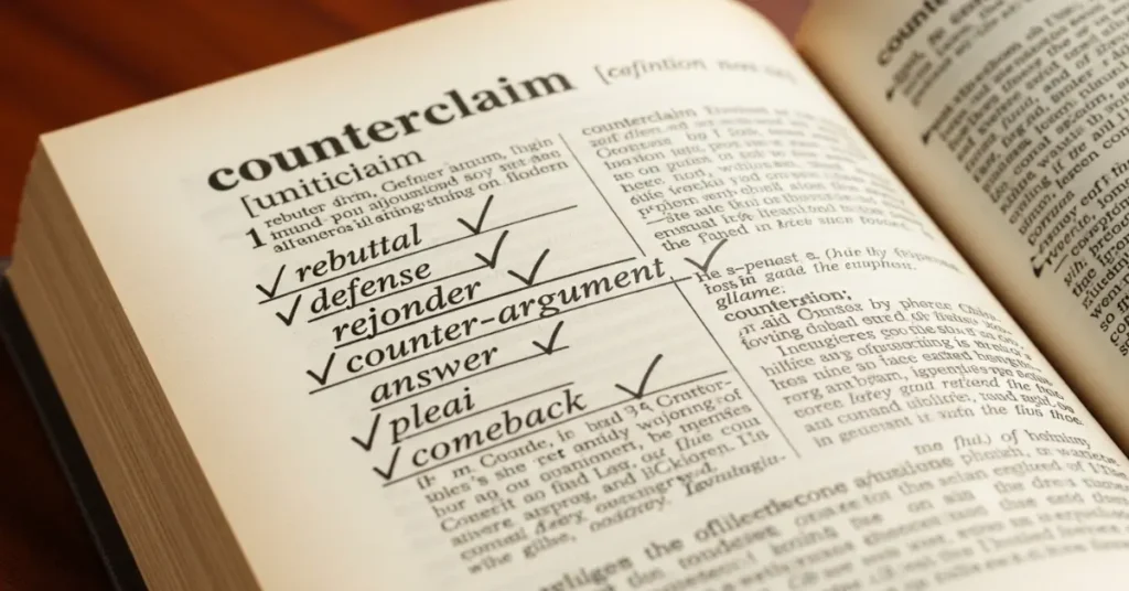 synonyms-for-counterclaim