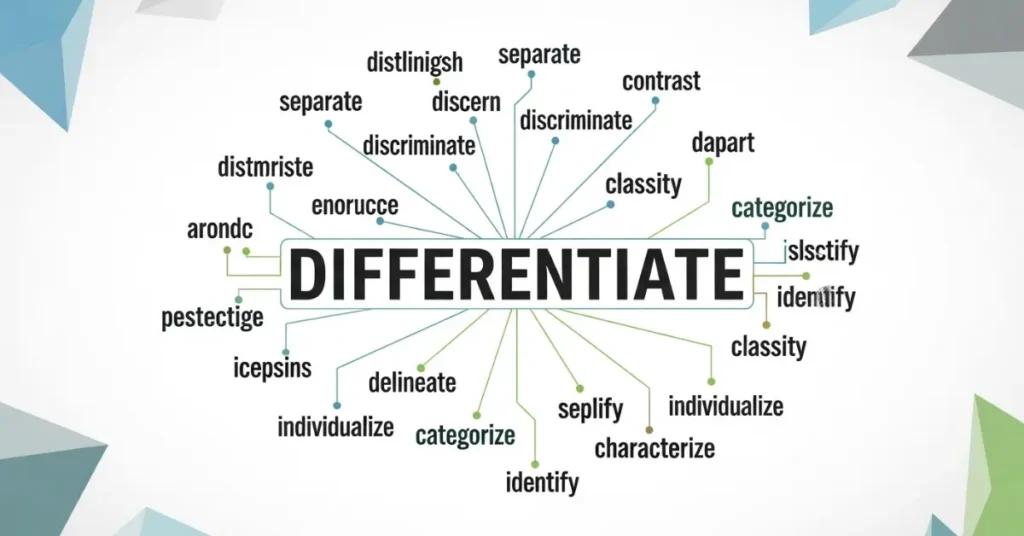 synonyms-for-differentiate