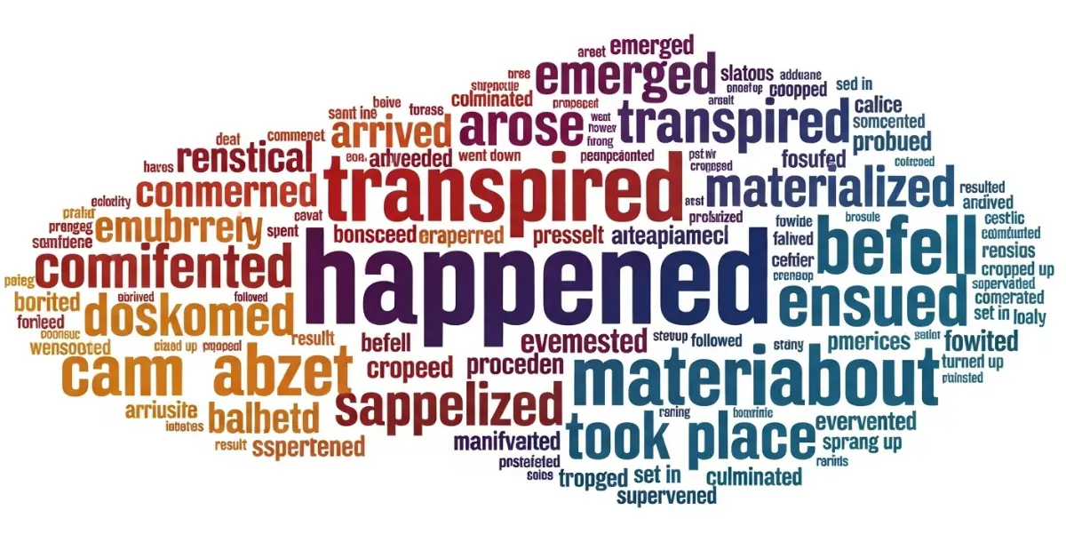 synonyms-for-happened