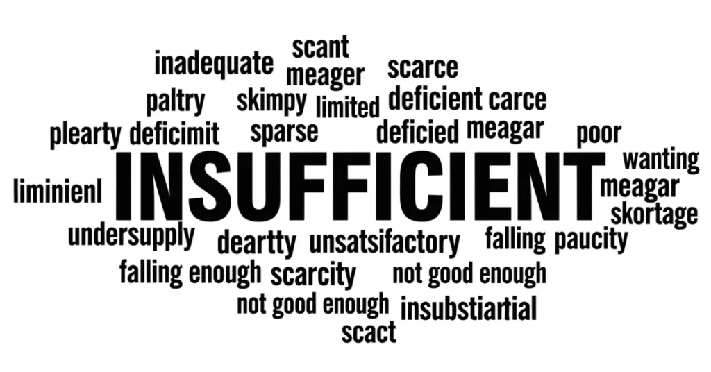 synonyms-for-insufficient