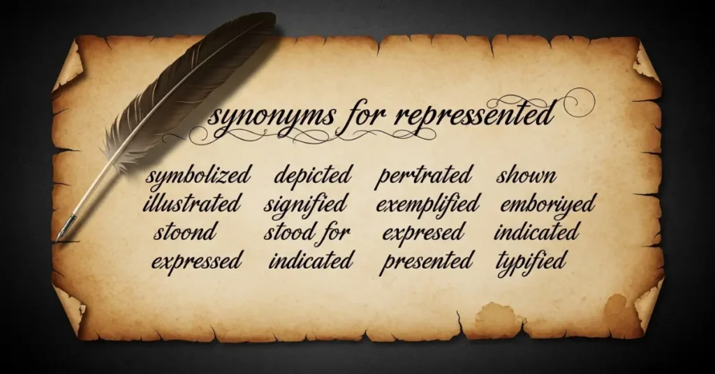 synonyms-for-represented