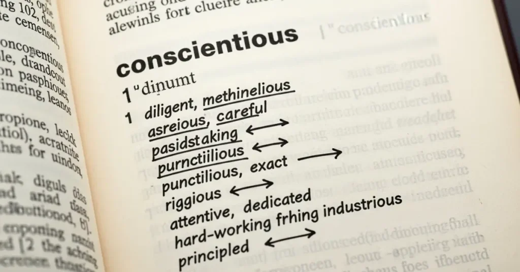 synonyms-of-conscientious