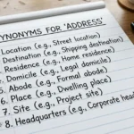 synonyms-for-address