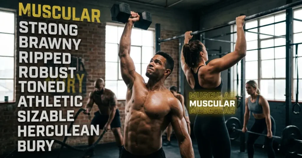 synonyms-for-muscular