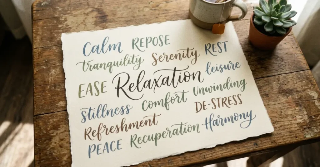 synonyms-for-relaxation