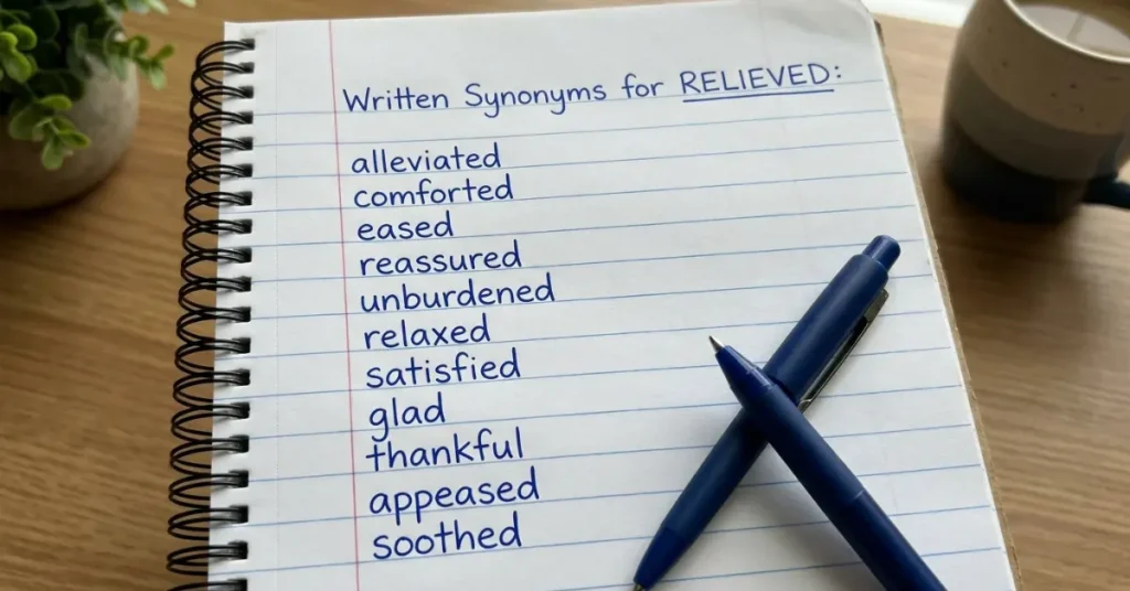 synonyms-for-relieved
