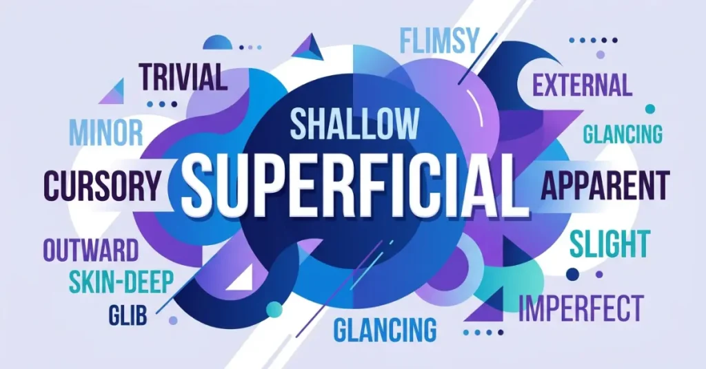 synonyms-for-superficial