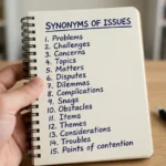 synonyms-of-issues