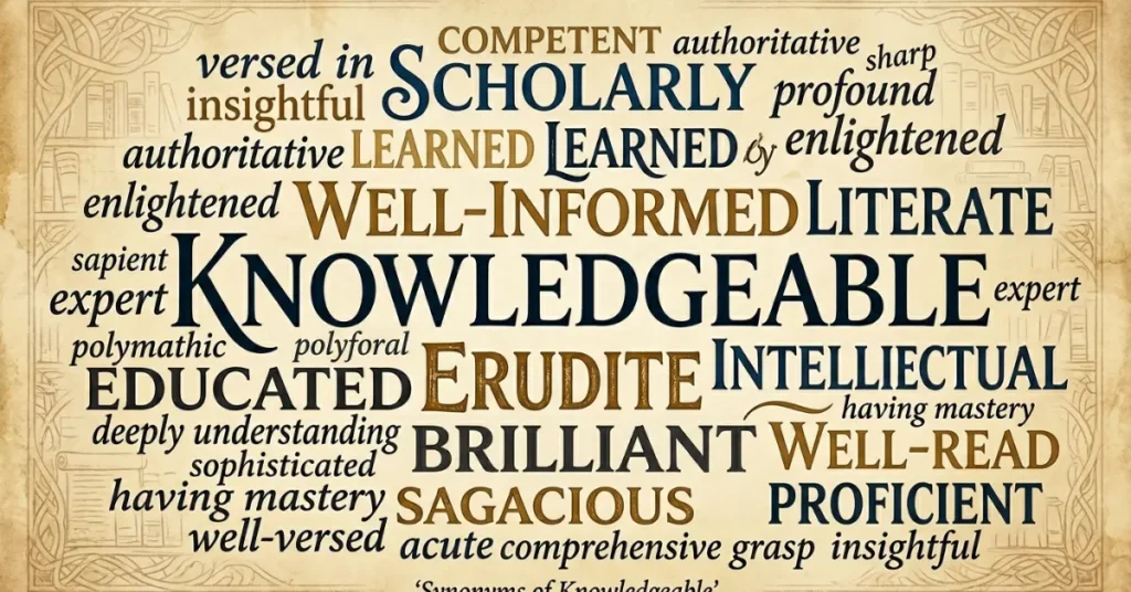 synonyms-of-knowledgeable