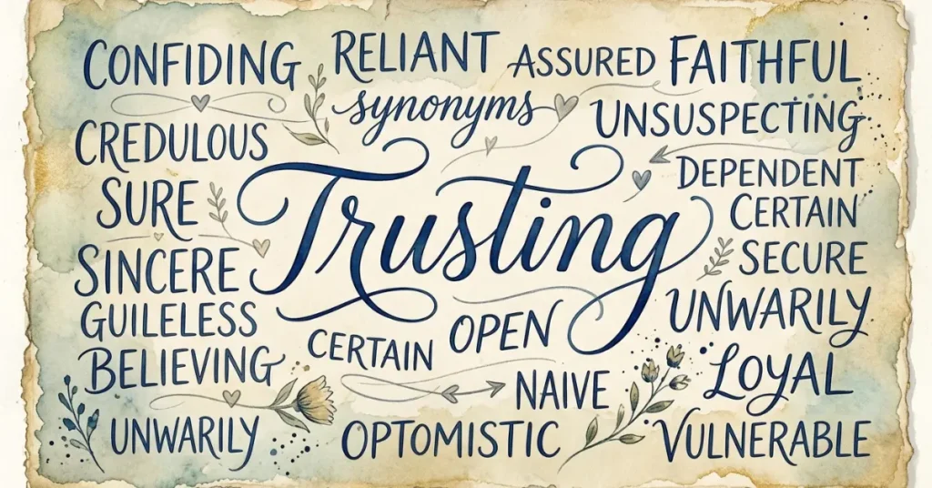 synonyms-of-trusting