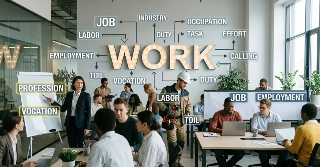 synonyms-of-work